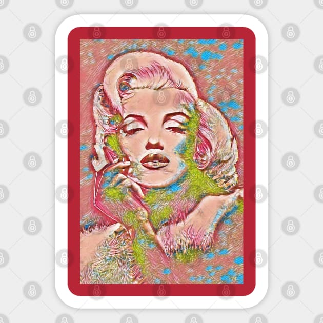 Monroe Pop art Sticker by pencilartist